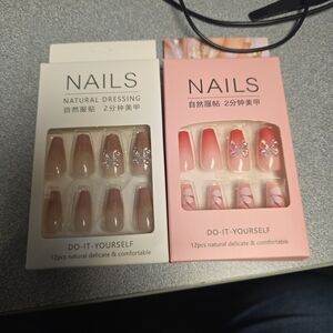 Natural Dressing DIY Nail Set - Pink and Nude